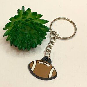 Football Keychain, Football Charm, Football Pendant, Gift Idea, Athletic Tag